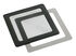 DEMCiflex Staubfilter 80mm, quadratisch - schwarz/schwarz image number null