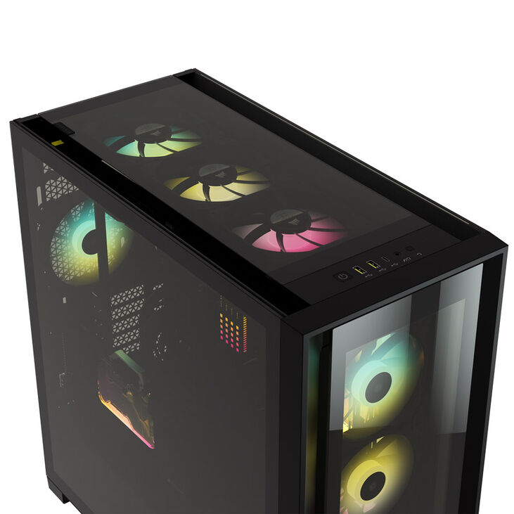 Corsair iCUE 5000X RGB Midi-Tower, Tempered Glass - schwarz