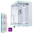 Lian Li O11 Dynamic EVO RGB PC Case Bundle + HydroShift II LCD-S 360TL AiO - White image number null