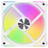 Lian Li UNI FAN AL120 V2 ARGB PWM Fan, Triple Pack with Controller - 120mm, white image number null