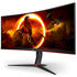 AOC Gaming CU34G2XP/BK, 34 inch Curved Gaming Monitor, 180 Hz, VA, Adaptive Sync image number null