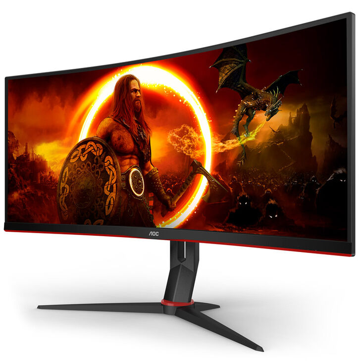 AOC Gaming CU34G2XP/BK, 34 inch Curved Gaming Monitor, 180 Hz, VA, Adaptive Sync image number 2