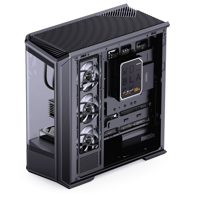 Jonsbo D400 PC-Geh&auml;use, Midi Tower, ATX, Tempered Glass - schwarz image number 10