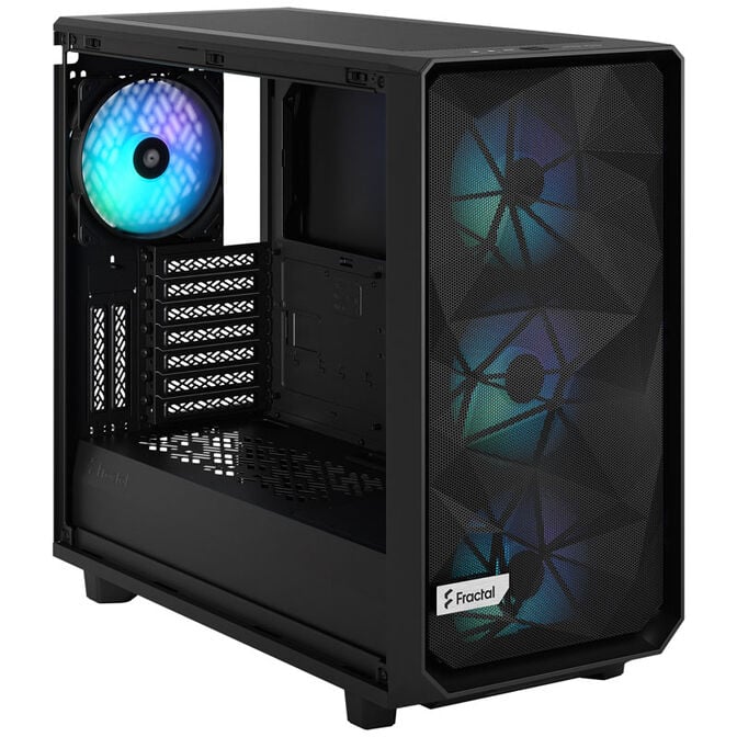 Fractal Design Meshify 2 RGB Midi-Tower, Light Tint, Tempered Glass, schwarz image number 6