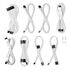 CableMod C-Series Pro ModMesh Sleeved 12V-2x6 12VHPWR Dual StealthSense-Kabel-Kit für Corsair RMi, RMx (Black Label) - weiß image number null