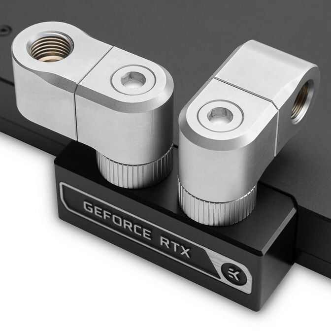 EK Water Blocks EK-Quantum Torque G1/4 Zoll doppel Verl&auml;ngerungs Offset MF 28 - Satin Titanium image number 4
