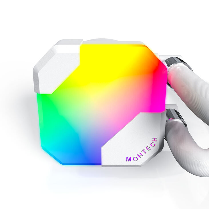 Montech Hyper Flow ARGB AIO water cooling, white - 360mm image number 4