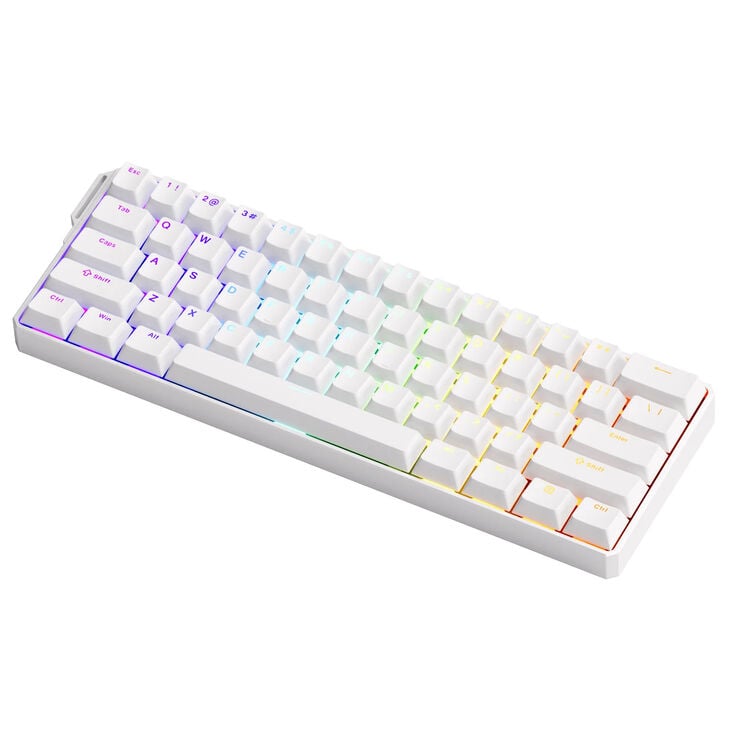 AKKO MonsGeek FUN60 Ultra Wireless Gaming-Tastatur, RGB, Glare Magnetic Switch – weiß, TMR, ANSI (US) image number 3