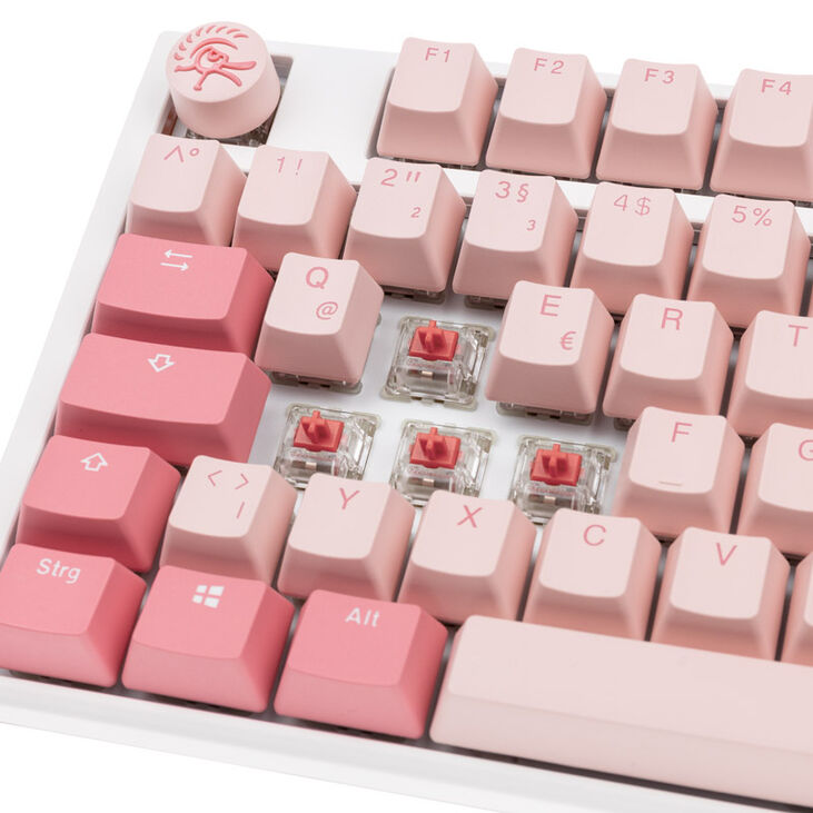 Ducky One 3 Gossamer Pink Gaming Tastatur - MX-Silent-Red image number 4