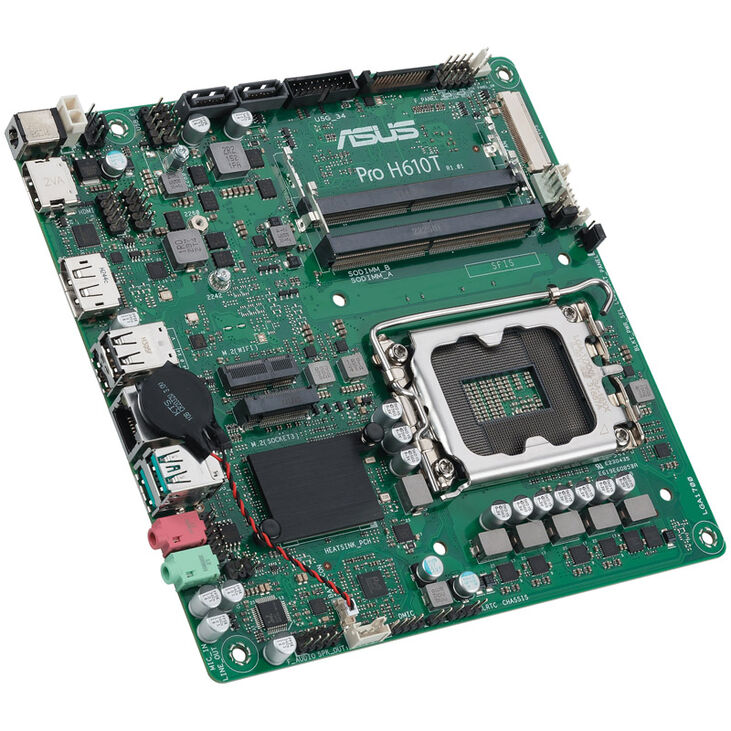 ASUS Pro H610T-CSM, Intel H610 motherboard, LGA1700 socket, DDR5 image number 1