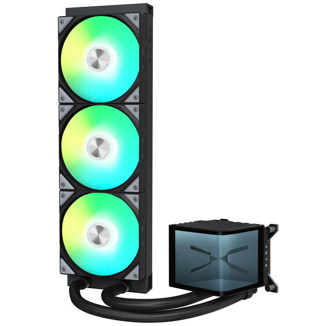 TRYX LUCA L70 Midi Tower - Black + PANORAMA 360 ARGB AiO Water Cooling, 3D AMOLED Display, 360mm - Black image number 19