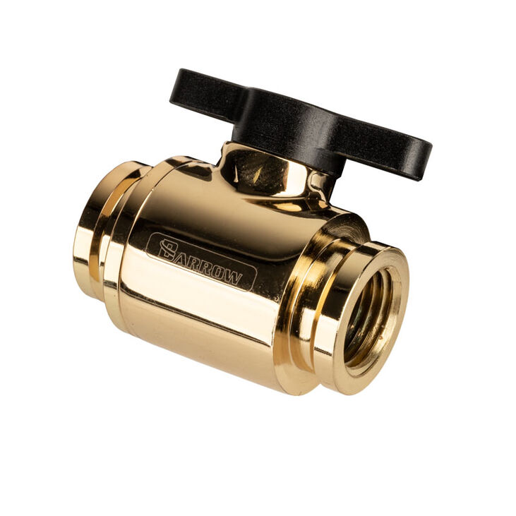 Barrow Ball Valve (10mm) G1/4 Inch Ball Valve, gold - black image number 0