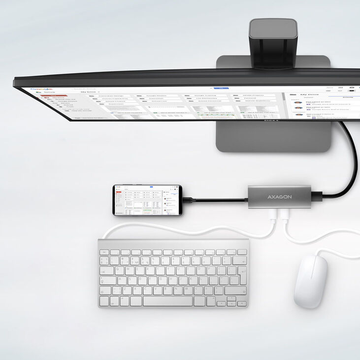 Axagon HMC-5G21 USB-C 10Gbps SPEEDSTER 5in1 hub image number 5