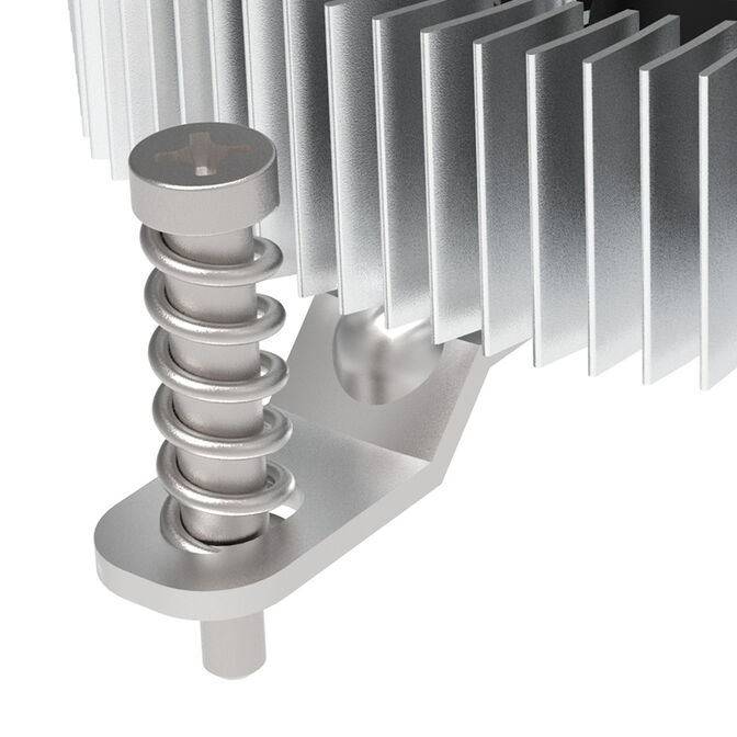Akasa AK-CC6609EP01 Low Profile CPU Cooler - Socket LGA 1700, 21.8 mm height image number 3