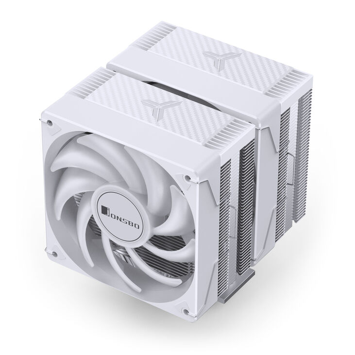 Jonsbo CR-3000E CPU cooler, dual tower, RGB - 120mm, white image number 3