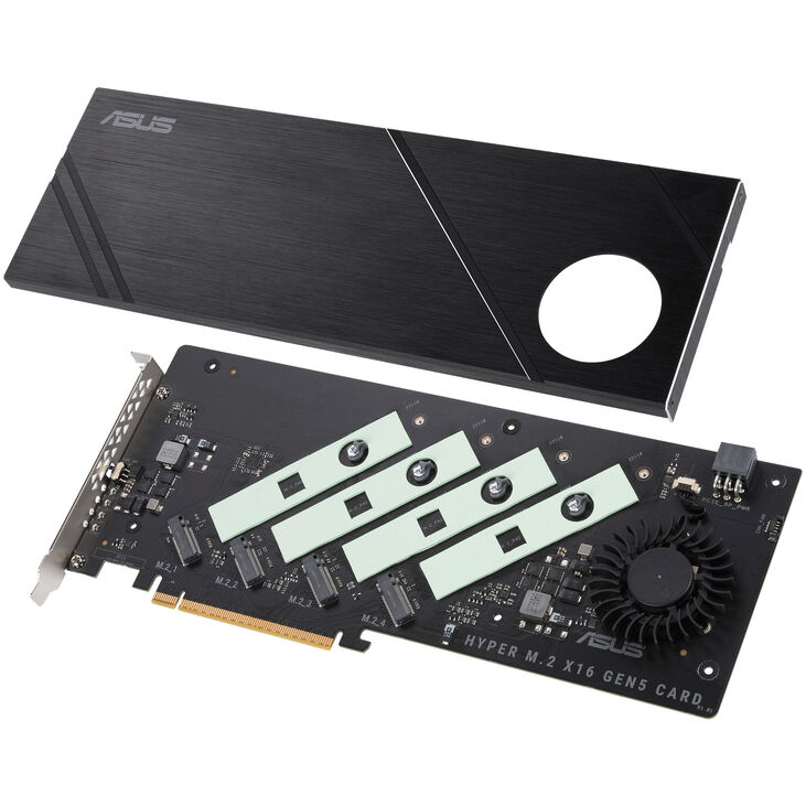 ASUS Hyper M.2 x16 PCIe 5.0 Mini Adapter Card image number 3
