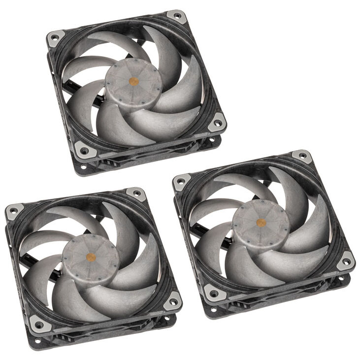 PHANTEKS T30 PWM 120mm Fan, Triple-Pack - black image number 0
