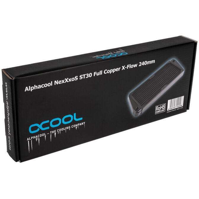 Alphacool NexXxoS ST30 Full Copper X-Flow Radiator - 240mm, black image number 6