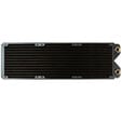 Phobya R27-S360 Radiator, 360 mm radiator, 18 FPI, copper fins, 2x G1/4-inch connections &ndash; black image number null