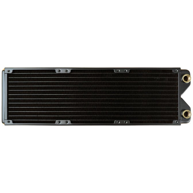 Phobya R27-S360 Radiator, 360 mm radiator, 18 FPI, copper fins, 2x G1/4-inch connections &ndash; black image number 2