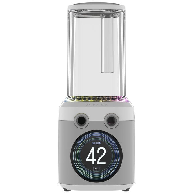 Corsair iCUE Link XD6 RGB Elite LCD Pump Reservoir Combo - white image number 2
