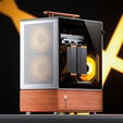 Jonsbo T7 PC-Geh&auml;use, Midi-Tower, mATX, Tempered Glass - silber image number null