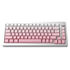 AKKO MonsGeek  M1W SP Pink&White Gaming-Tastatur, Wireless, RGB, V3 Piano Pro Switch - silber, ANSI (US) image number null