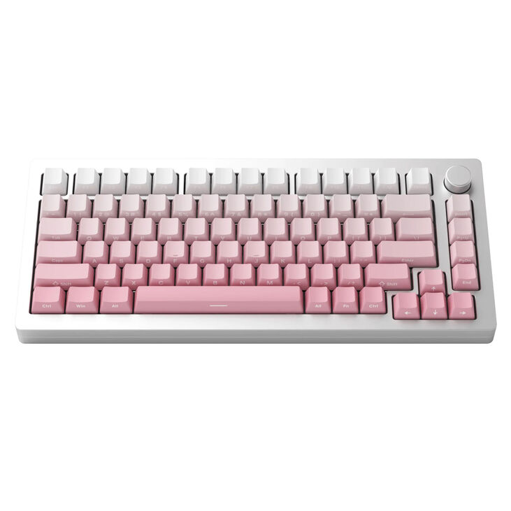 AKKO MonsGeek  M1W SP Pink&White Gaming-Tastatur, Wireless, RGB, V3 Piano Pro Switch - silber, ANSI (US) image number 1