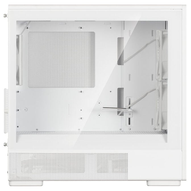 Zalman P10 Namu PC Case, Mini-Tower, mATX, Tempered Glass - White, Wood image number 4