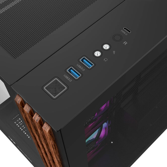Thermaltake View 380 WS ARGB PC Case, Mid Tower, ATX, ARGB, Tempered Glass - Black image number 9