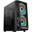 Aerocool AirHawk Duo Midi-Tower, Tempered Glass - schwarz image number null