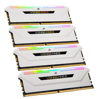 Corsair Vengeance RGB Pro SL DDR4-3200 RAM, CL16, XMP - 32 GB Quad-Kit, weiß