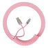 AKKO Coiled Cable, USB-C auf USB-A - pink image number null