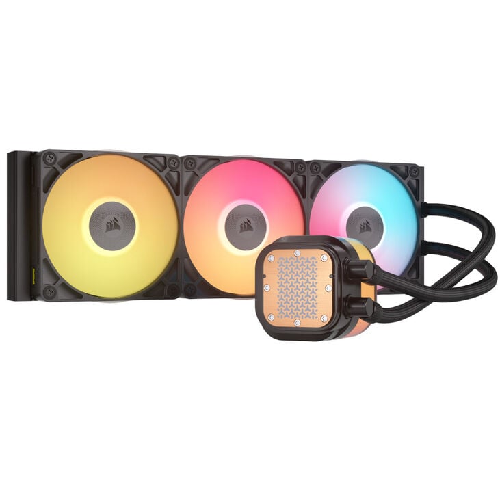 Corsair iCUE LINK Titan 360 RX LCD Complete Water Cooling, RGB - 360mm, black image number 2
