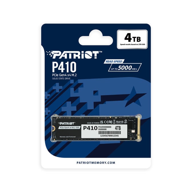 Patriot P410 SSD, PCIe 4.0 M.2 2280 - 4 TB image number 3