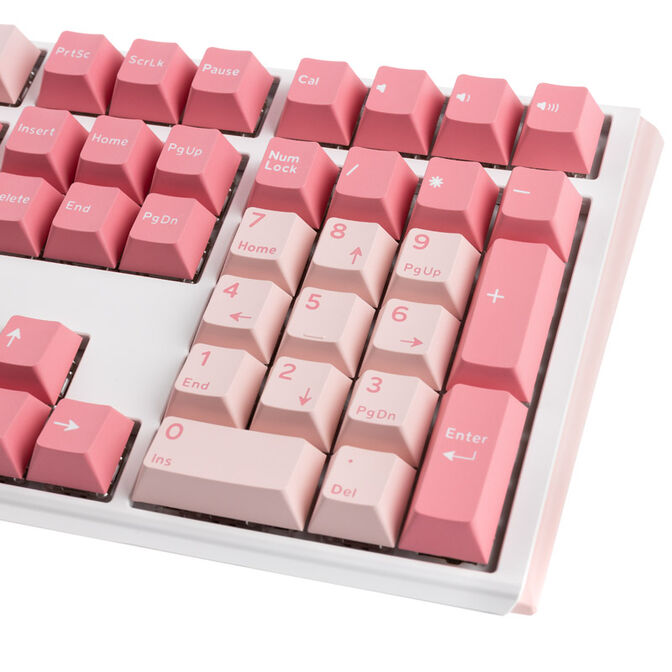 Ducky One 3 Gossamer Pink Gaming Keyboard - MX-Black Clear Top (US) image number 7