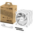 ASUS Prime MR120 ARGB Fan, PWM, Reverse - 120mm, white, pack of 3 image number null