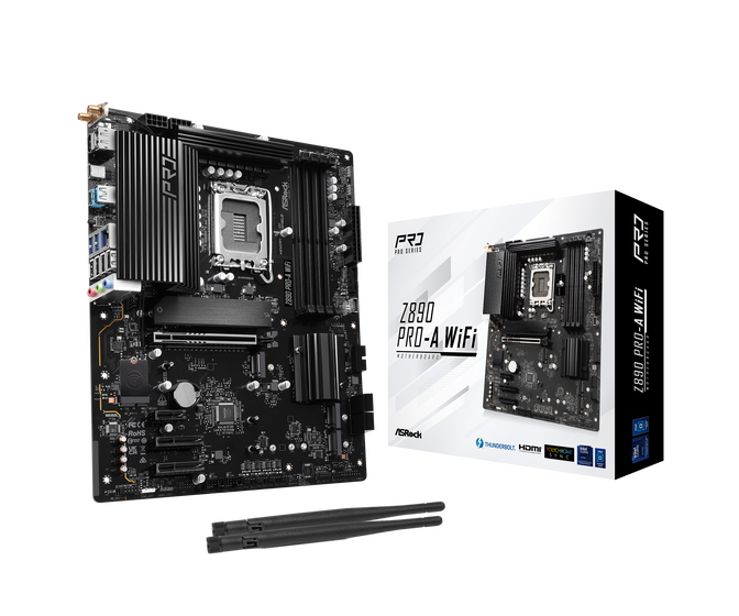 ASRock Z890 Pro-A WiFi, Intel Z890 motherboard, Socket LGA 1851, Intel Z890, ATX, DDR5 image number 0