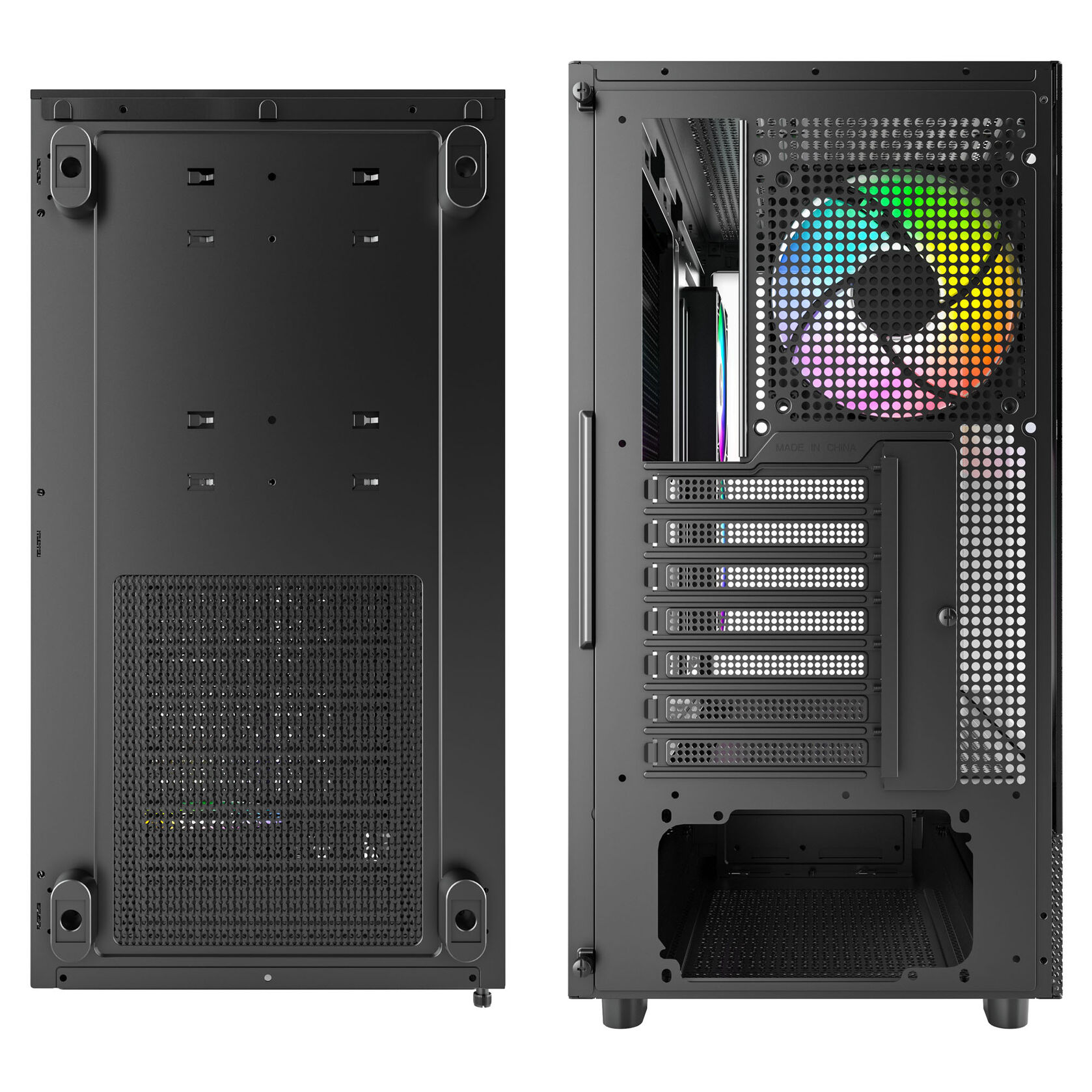 Montech XR Mid Tower, Tempered Glass - Black