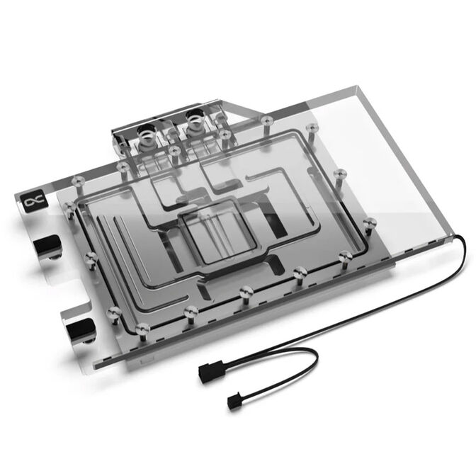 Alphacool Eisblock Aurora RTX 4070 TI ROG Strix mit Backplate - Acryl + Nickel image number 0