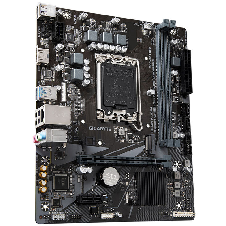 GIGABYTE H610M K DDR4 Mainboard, Sockel 1700, Intel H610, Micro-ATX, DDR4 image number 1