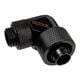 Alphacool Eiszapfen Connector 90 Degree G1/4 Inch Female Thread to 16/10mm - Rotatable, Black
