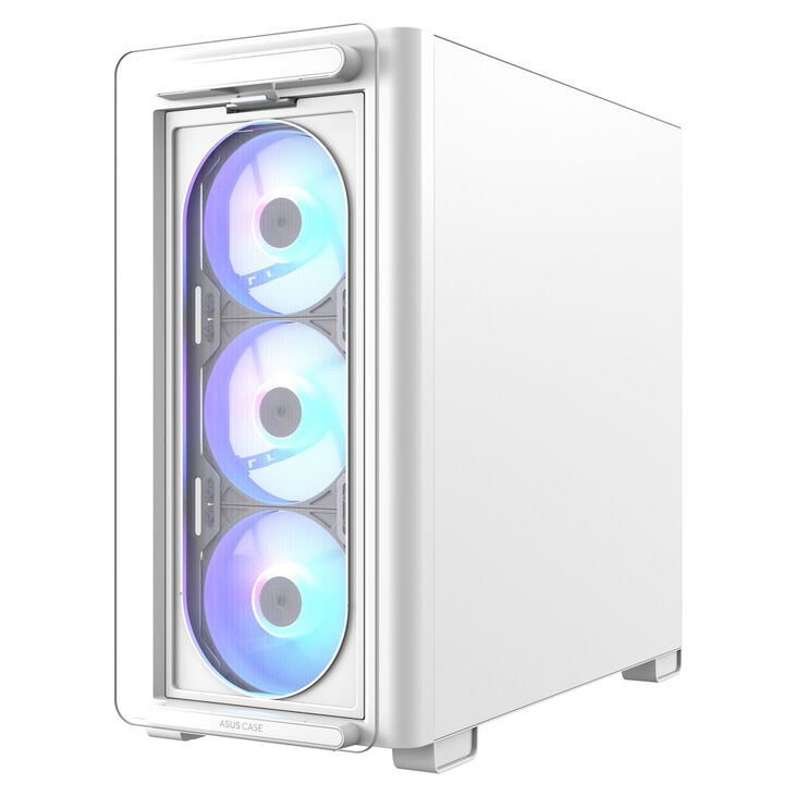 ASUS A23 PLUS PC-Gehäuse, Mini-Tower, Micro-ATX, RGB, Tempered Glass - weiß image number 2