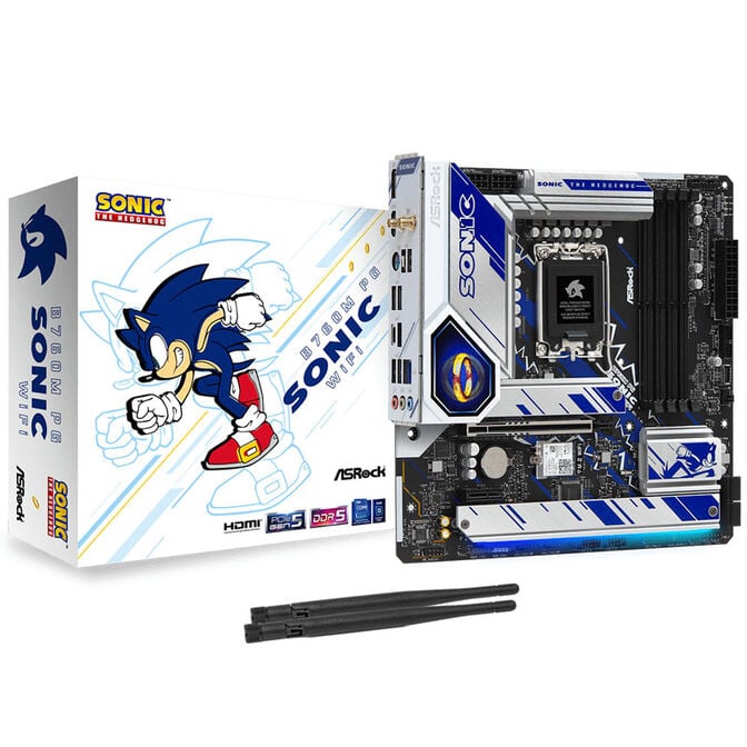 ASRock B760M PG Sonic WiFi, Intel B760 Motherboard - Socket 1700, DDR5 image number 0