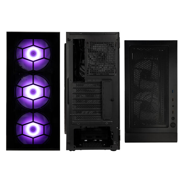 Kolink Observatory HF Plus Glass ARGB Midi-Tower - schwarz image number 3