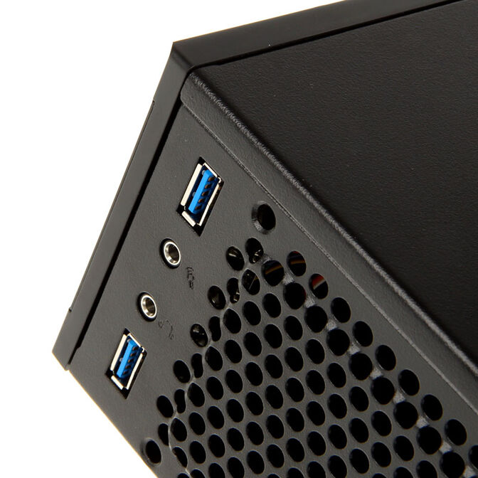 SilverStone SST-ML05B Milo HTPC Geh&auml;use - schwarz image number 3