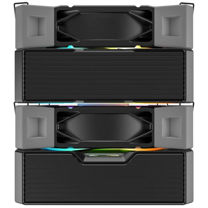 Montech NX600 ARGB CPU K&uuml;hler, Dual Tower- 2x 120mm, schwarz image number 5