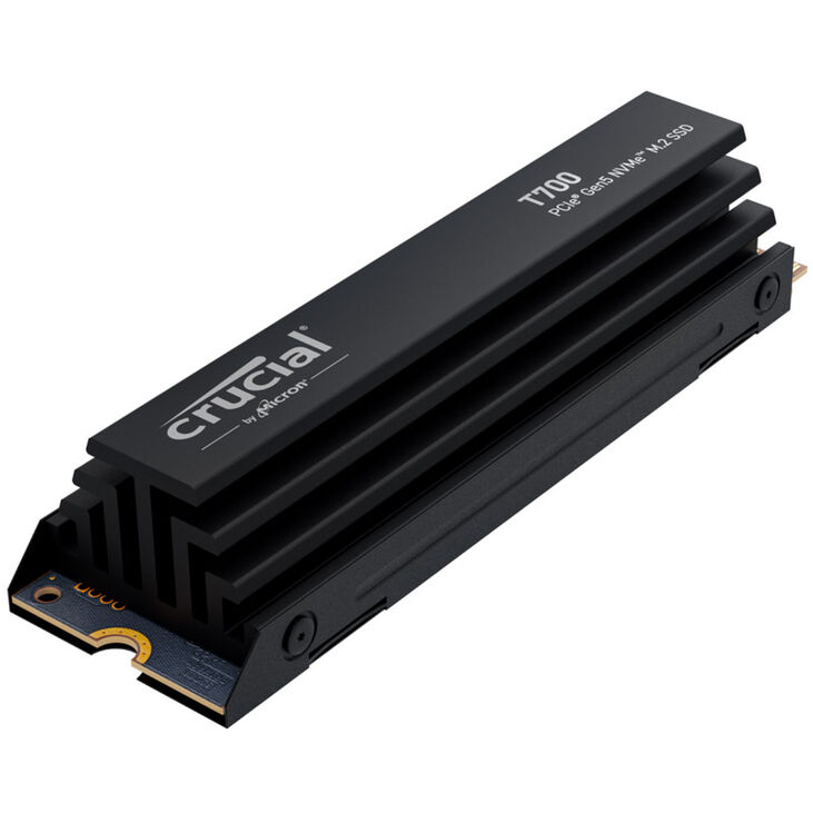 Crucial T700 NVMe SSD, PCIe 5.0 M.2 Type 2280 - 1 TB with heatsink image number 3
