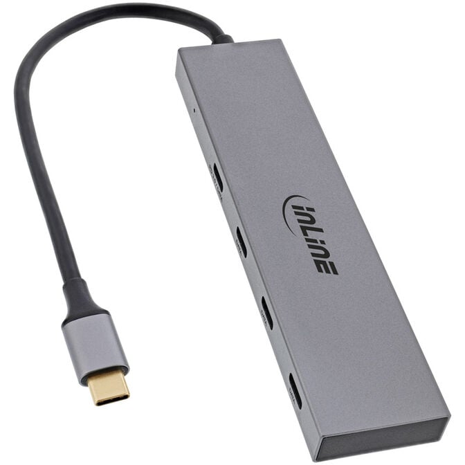 InLine USB-C-Hub, USB 3.2, 4x USB-Typ-C image number 1