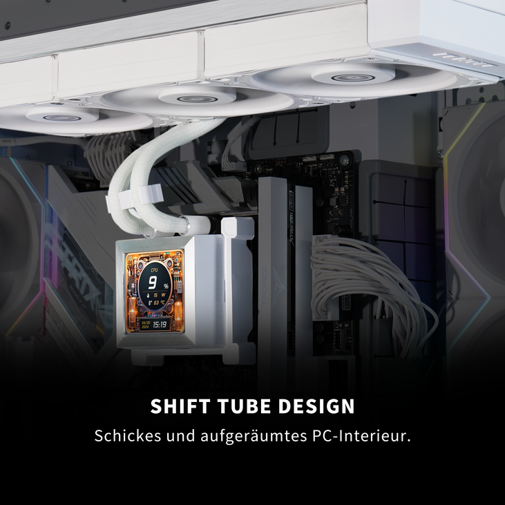Lian Li HydroShift LCD 360 Silent AiO Wasserkühlung - weiß image number 1